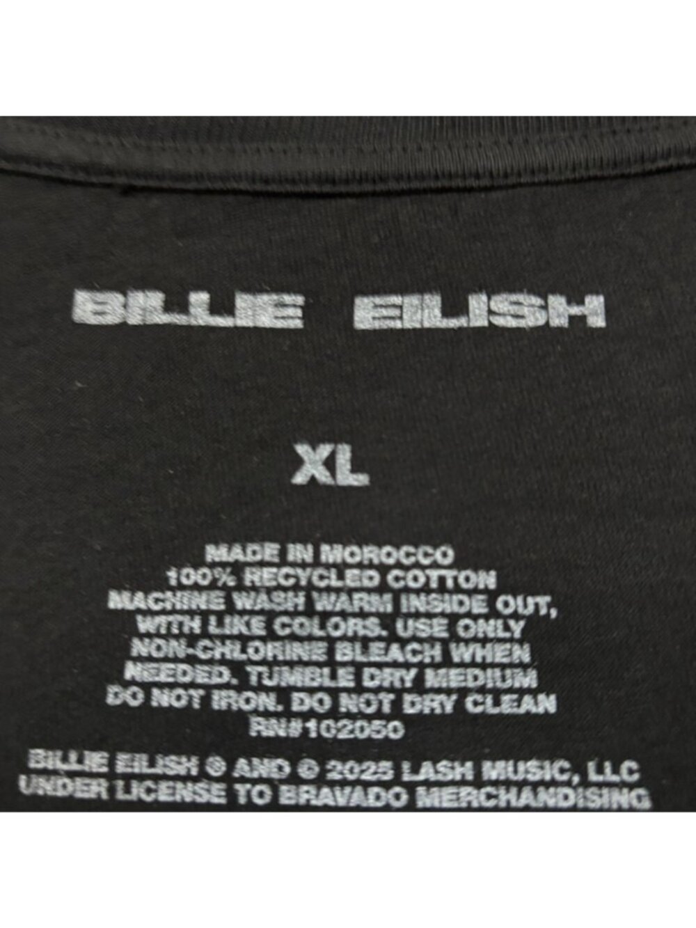 Billie Eilish Hit Me Hard And Soft Tour Popstar T-Shirt Size Extra Large - Picture 4 of 4